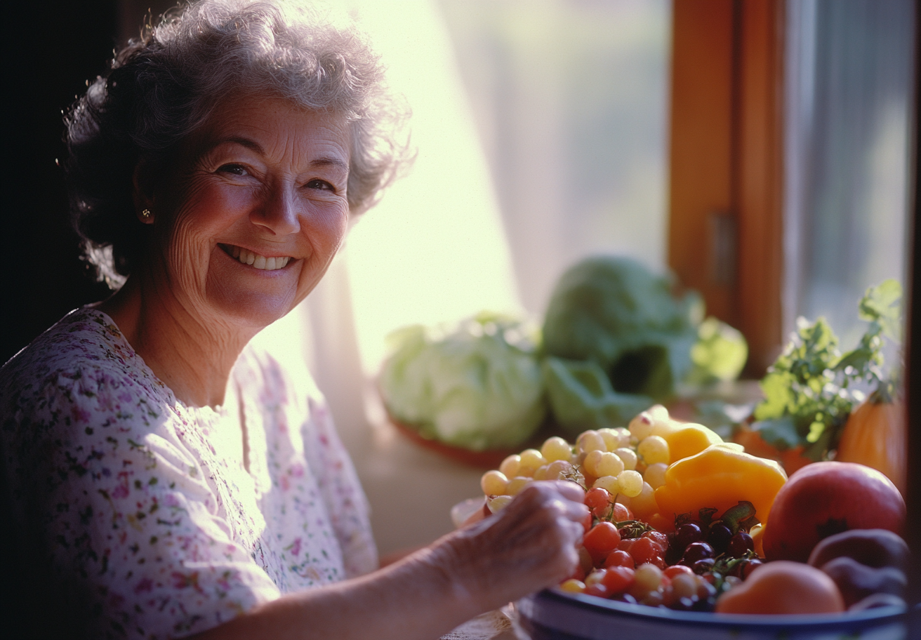 Бабуся навчає онуку готувати традиційні страви